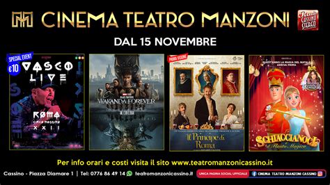 Cassino Cinema Teatro Manzoni Da Domani Film In Programmazione