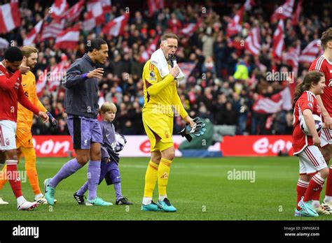Matz Sels Nottingham Forest Goalkeeper During The Premier League Match