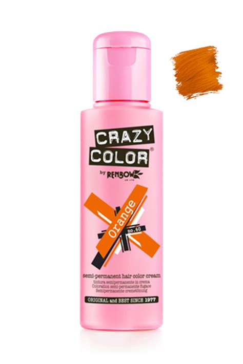 Crazy Color Semi Permanent Hair Color Cream Orange Cosmetize Uk