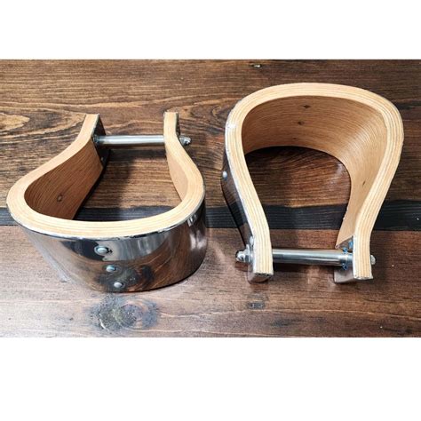5 Deep Stainless Steel Covered Wood Stirrups ⋆ Saddles N Such Smc