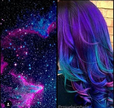 Galaxy Hair Galaxy Hair Color Galaxy Hair Oil Slick Hair