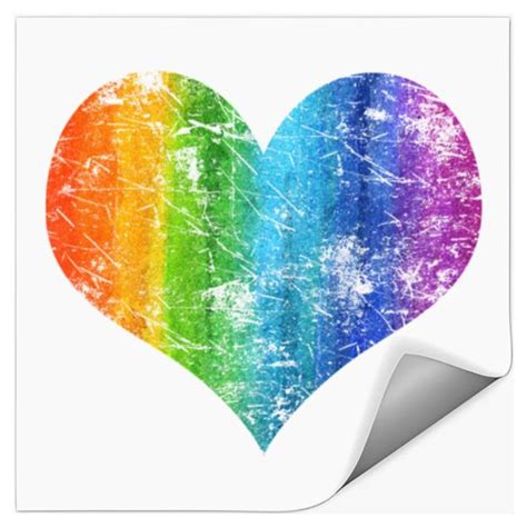 Vintage LGBT Gay Lesbian Pride Heart Flag Pride Month Pride Month