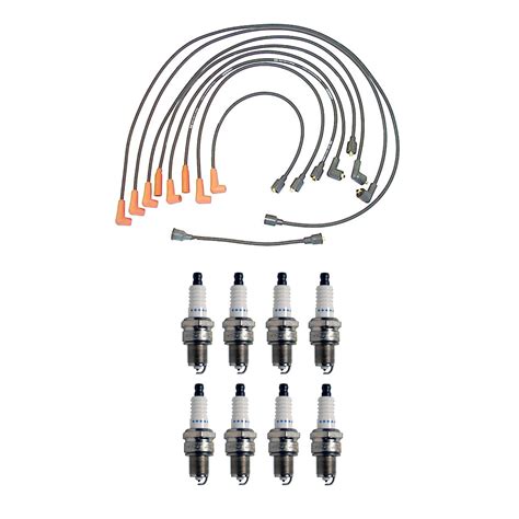 Denso Wire Set 7mm And 8 Double Platinum Spark Plugs 0044 Kit For Dodge 70l V8 Ebay