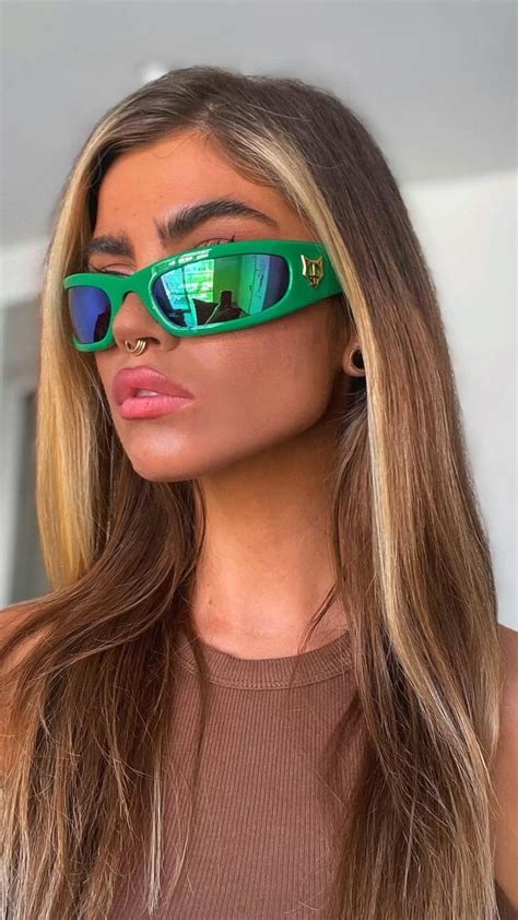 Naked Wolfe Green Speed Sunglasses On Stav Vicious Mirrored