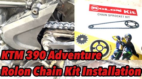 KTM 390 250 Adventure Chain Replacement Rolon X Ring Kit Installation