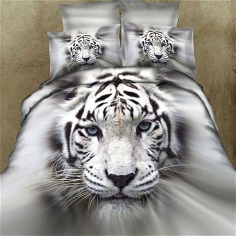 3d Tiger Wolf Bedding Set Comforter Bedclothes Comforter Bedding Sets（size King Size Queen Size