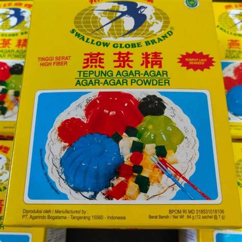 Jual Agar Agar Swallow Globe Plain Box Sachet Di Seller