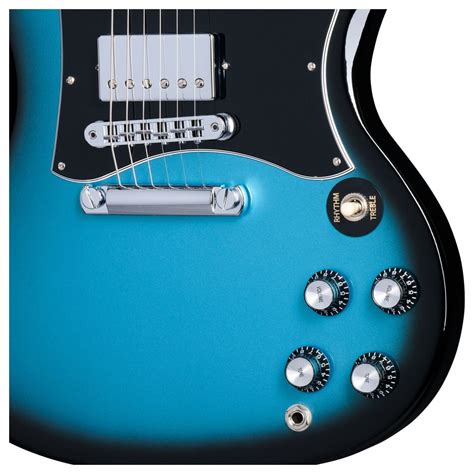 Gibson Sg Standard Pelham Blue Burst Gear4music