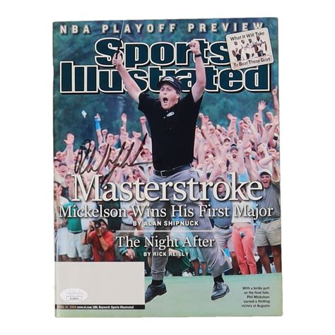 Phil Mickelson Signed 2004 Sports Illustrated Magazine Jsa