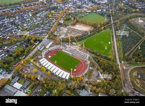 Aerial View Lohrheidestadion Soccer Pitch And Athletics Stadium Of SG