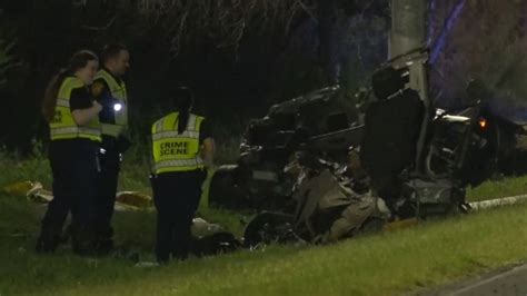 Man Killed Car Ripped To Pieces After Crashing Into Concrete Median