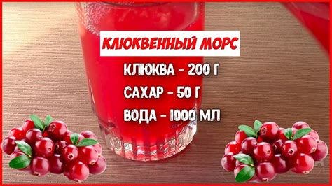КЛЮКВЕННЫЙ МОРС | Как варить морс из клюквы чтобы сохранить витамины ...