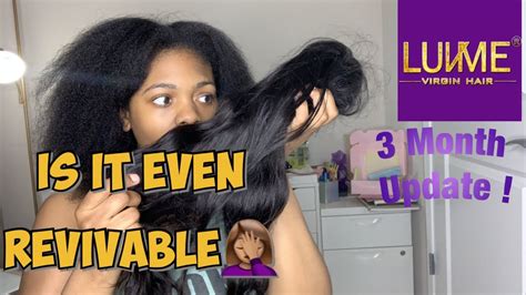 Trying To Revive My Luvme Hair Wig 3 Month Wig Update Youtube