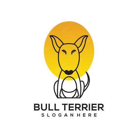 Premium Vector Bull Terrier Logo Vector Design