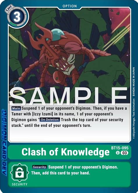 CLASH OF KNOWLEDGE Archives DIGIMON CARD META