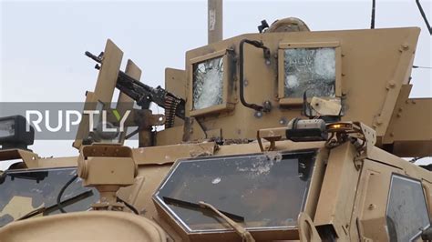 Picture Of A Us Mrap Turret After The Incident Today Syriancivilwar