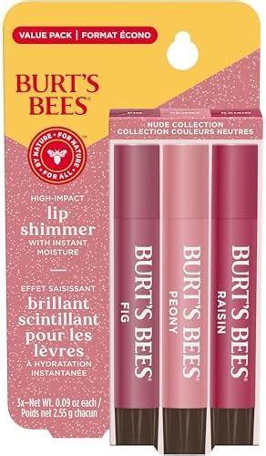 Amazon Burt S Bees Lip Shimmer Nude Collection Tinted Lip Balm