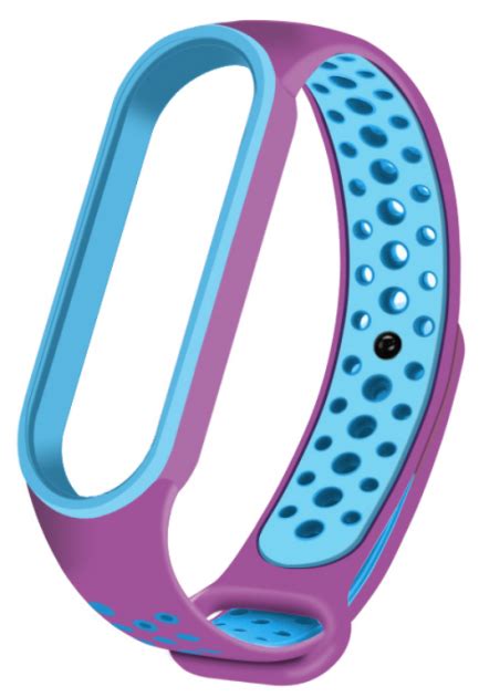 Ремешок Nike style для фитнес-браслета Xiaomi Mi Band 6/5 Фиолетовый ...