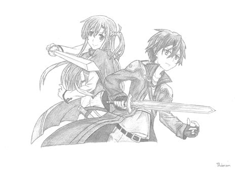 Sword Art Online Kirito Drawing At Explore