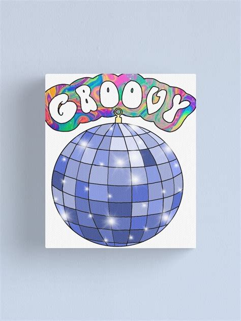 S Disco Ball Groovy Canvas Print For Sale By Andilynnf Redbubble