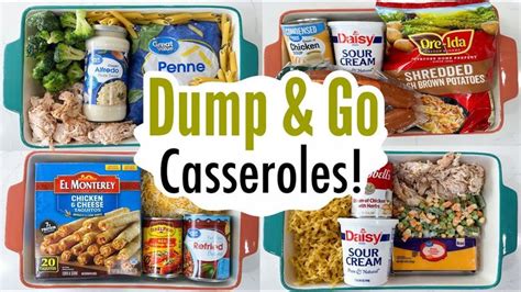 DUMP GO CASSEROLES 7 Super Quick EASY Casserole Dinner Recipes