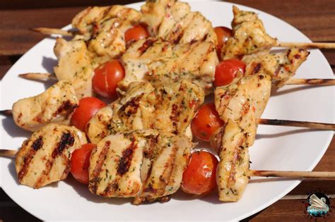 Brochettes De Poulet Thym Citron A Prendre Sans Faim