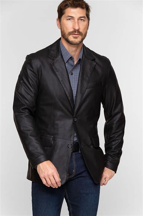 Carlisle Lambskin Leather Blazer Overland