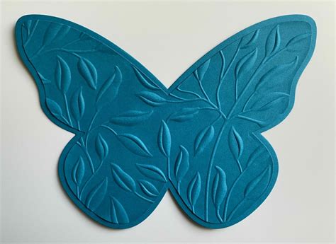 Floral Butterfly Shaped Card Grove Crafted