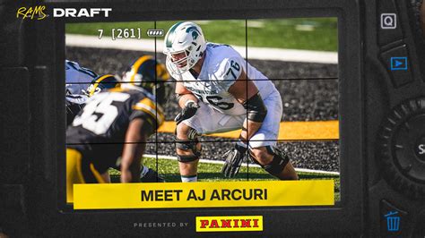 PHOTOS Meet New Rams OL AJ Arcuri 2022 NFL Draft