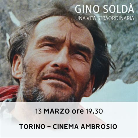 PRESENTAZIONE DEL DOCUMENTARIO SU GINO SOLDà AL CINEMA AMBROSIO TORINO