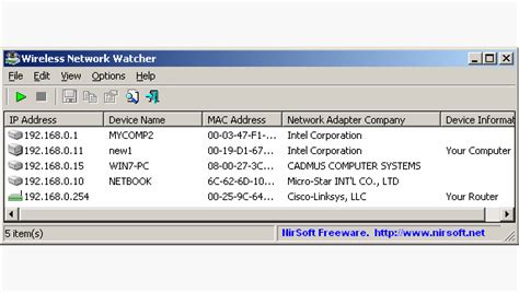 Wireless Network Watcher 2.41 free download - Software reviews ...