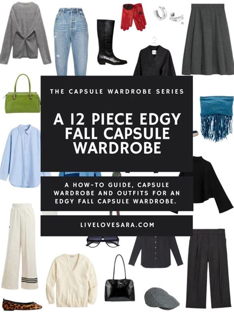 A 12 Piece Edgy Fall Capsule Wardrobe Livelovesara