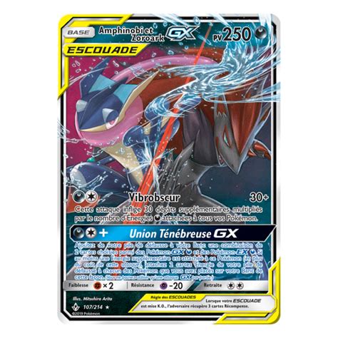 Amphinobi Et Zoroark Gx Pv Carte Pok Mon Ultra Rare Neuve Vf