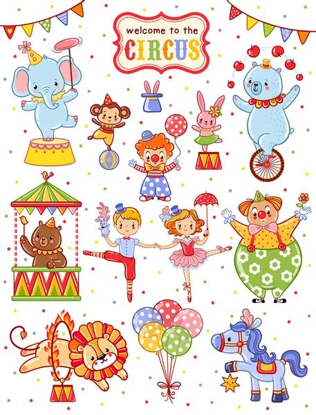 Circus Stickers Stock Vector Mocoo2003 13149857