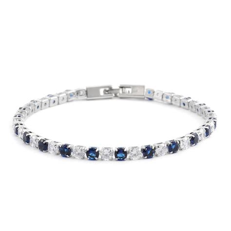 Shop LC Eternity Bridal Tennis Bracelet For Women Multi Color Round