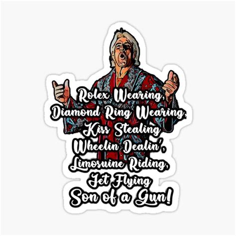 Ric Flair Sticker For Sale By Mayaparnell Redbubble