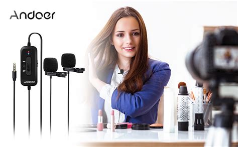 Amazon Andoer Lavalier Lapel Microphone Pack Omnidirectional