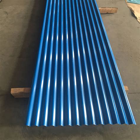 China Blue Corrugated Prepainted Gi Roofing Sheet For Afrcia Factory