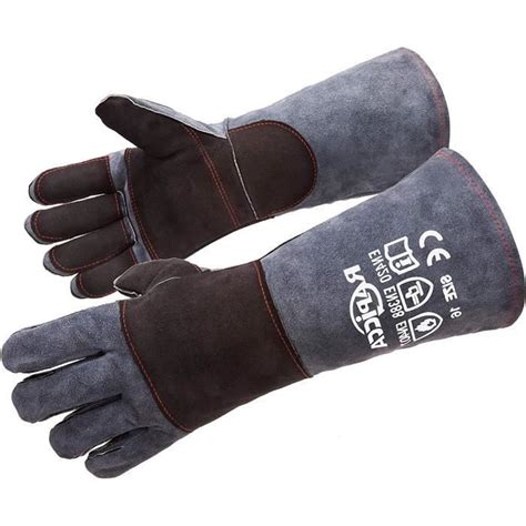 Gants De Soudage En Cuir R Sistant La Chaleur Au Feu Pour B Ton Mig