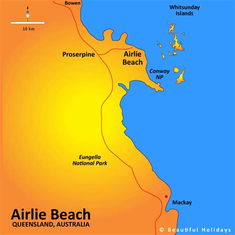 Airlie Beach Map of Australia