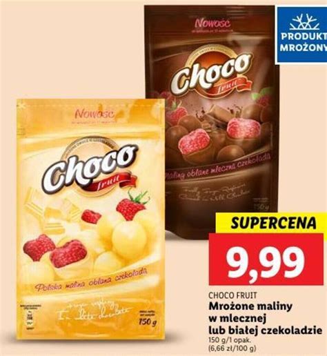 Promocja Mro One Maliny W Mlecznej Lub Bia Ej Czekoladzie G W Lidl