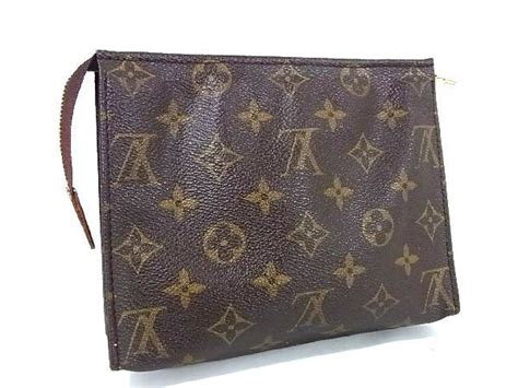 【傷や汚れあり】1円 極美品 Louis Vuitton ルイヴィトン M47544 モノグラム ポシェットトワレ19 ポーチ マルチケース