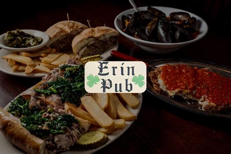 The Erin Pub - Food Menu