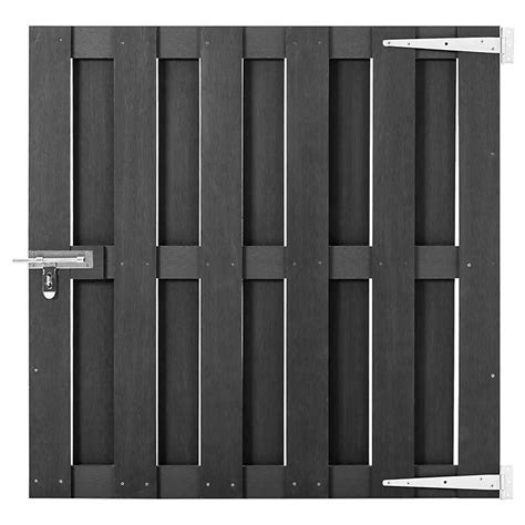 Berkfield Garden Gate Wpc 100x100 Cm Grey Diy At Bandq