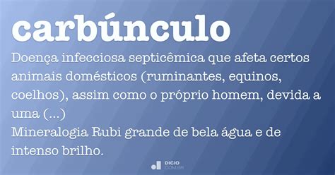 Carbunculo O Que