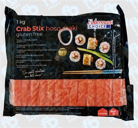 Crab Sticks Maki Type 18cm Long X 1kg FB Imports