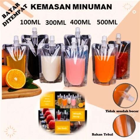 Promo Standing Pouch Spouthpack Plastik Kemasan Cairan Minuman Minyak