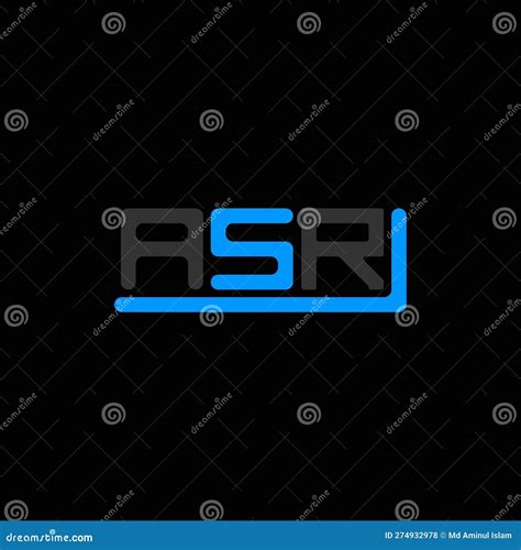 ASR Letter Logo Creative Design with Vector Graphic, Stock Vector ...