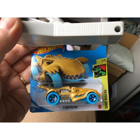 Hot Wheels Tiranossauro Rex T Rextroyer Carrinho Dinossauro Riders Shopee Brasil
