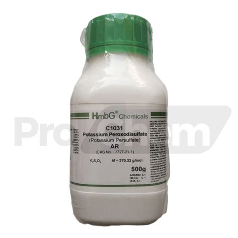 Potassium Peroxodisulfate Potassium Persulfate Ar Hmbg 500g Cas No